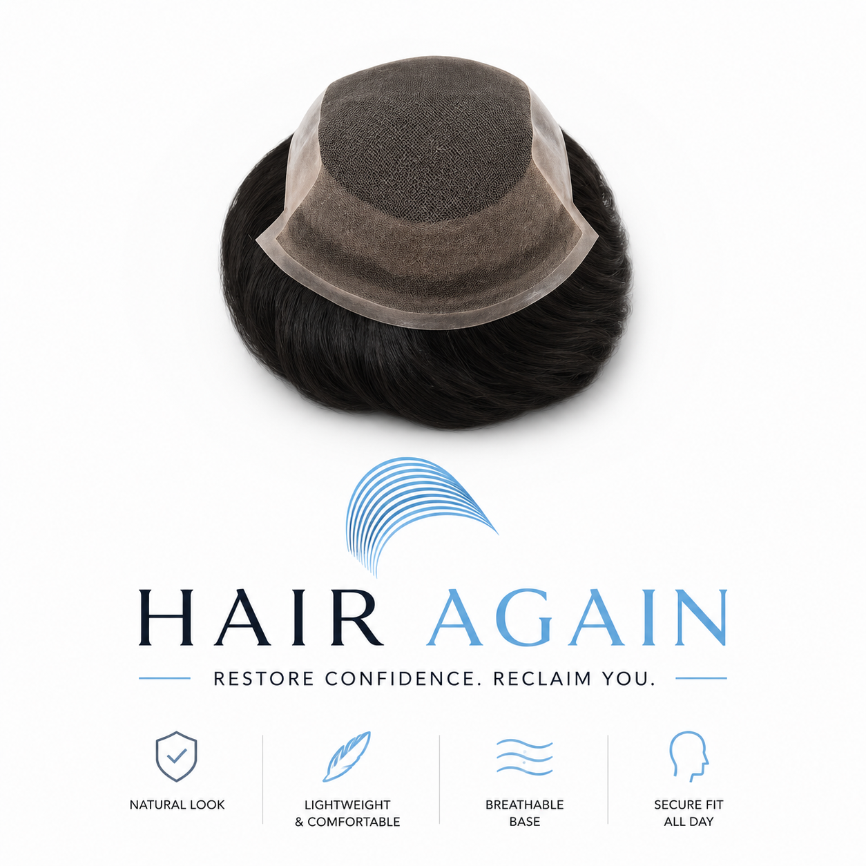 Octagon Lace Hair Patch for Men