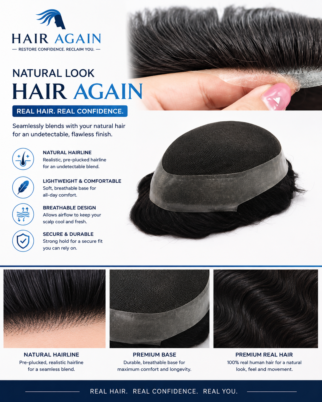 Australian Lace Hair Patch for Men