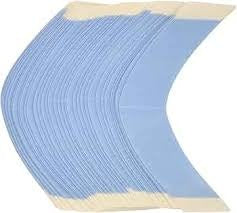 Front Lace Blue Support Strips for Hair Patch - 10 Piece Pack