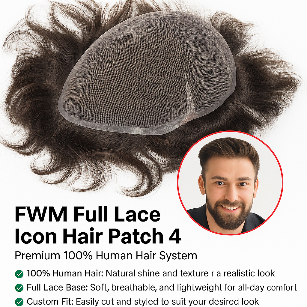 FWM Full Lace Icon Hair Patch 4