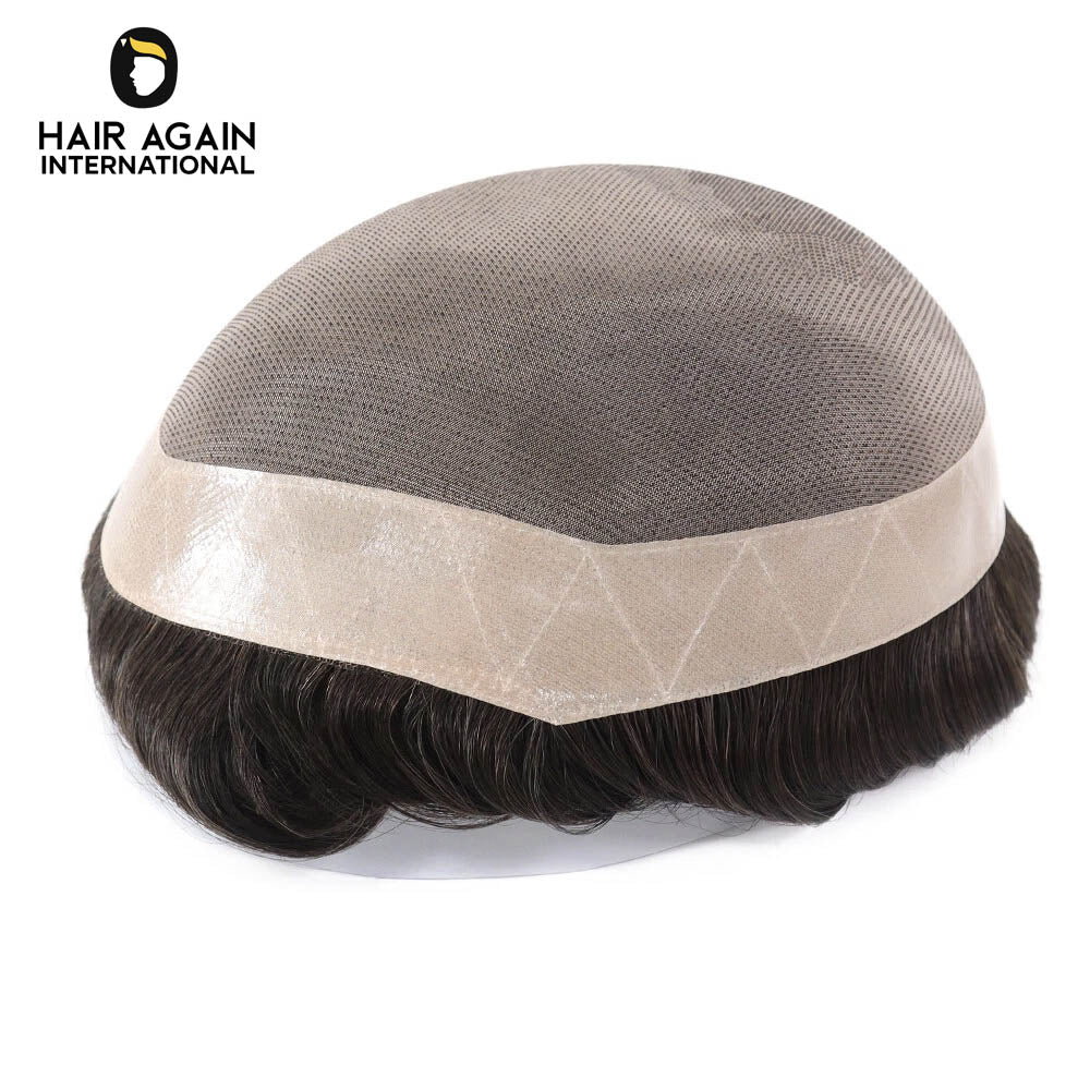 Original Fine Mono Dura Base hair patch durable natural hair system for men