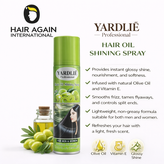 Yardlie Professional Hair Shinning Spray Olive 350ml.