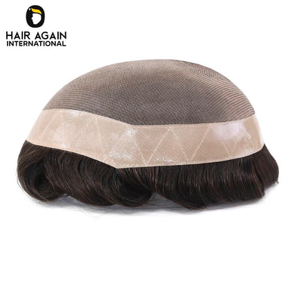 Original Fine Mono Dura Base hair patch durable natural hair system for men