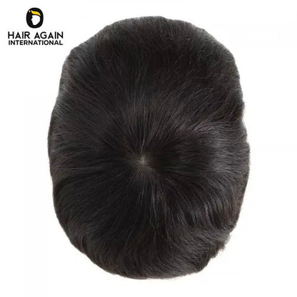 Swiss Lace hair patch ultra natural hairline system for men