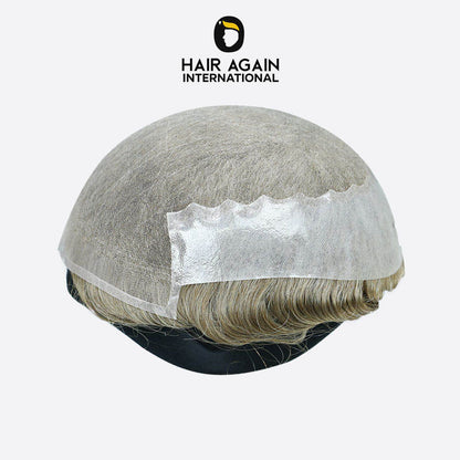 Q6 French lace hair patch premium Korean hair system for men