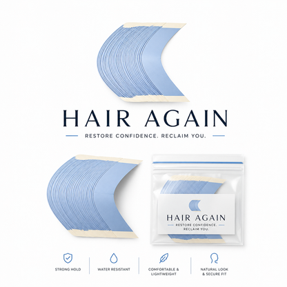 Front Lace Blue Support Strips for Hair Patch - 10 Piece Pack