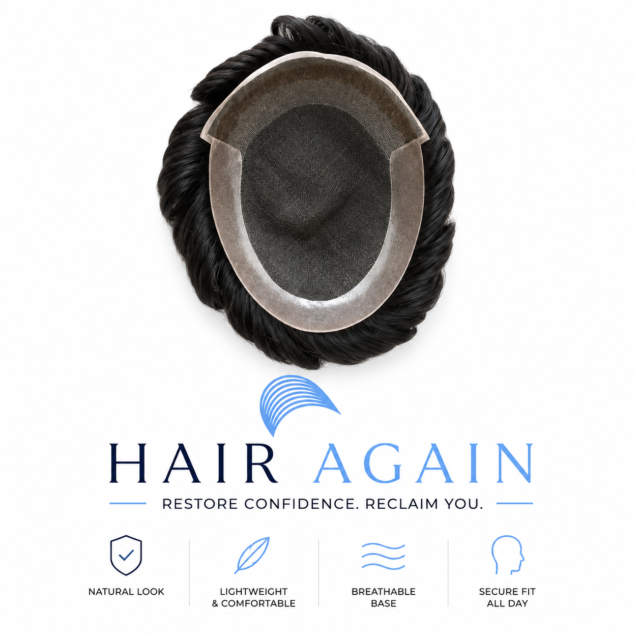 Octagon Lace Hair Patch for Men