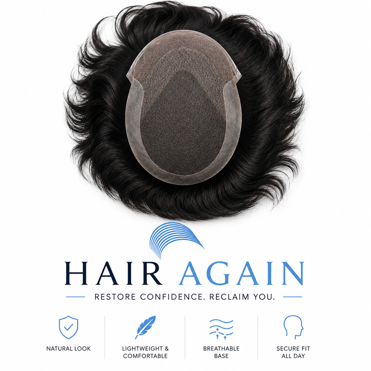 Octagon Lace Hair Patch for Men