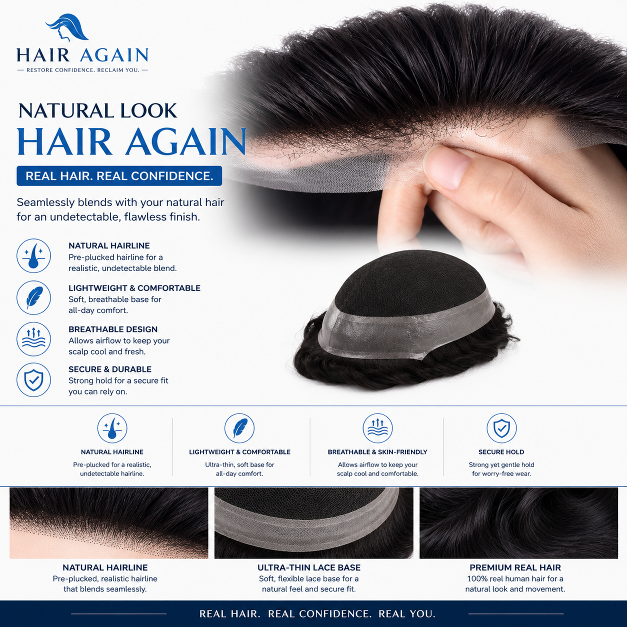 Australian Lace Hair Patch for Men