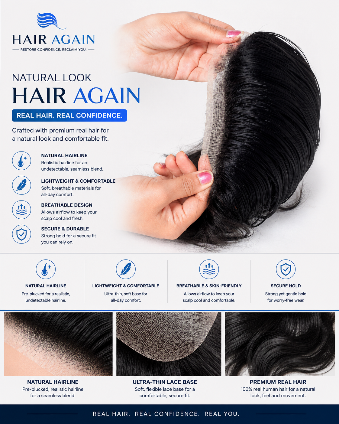 Front Hair Line Patch