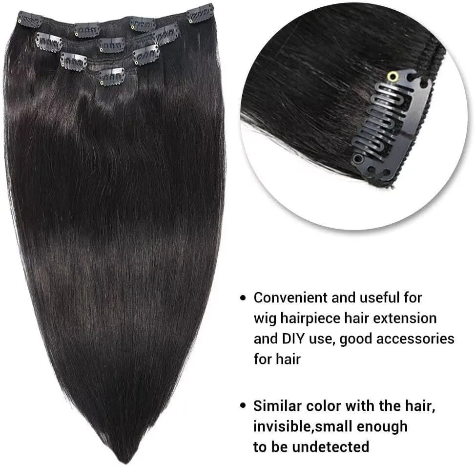 Metal snap clips with 6 teeth 30PCS