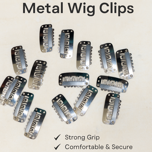Metal snap clips with 6 teeth 30PCS