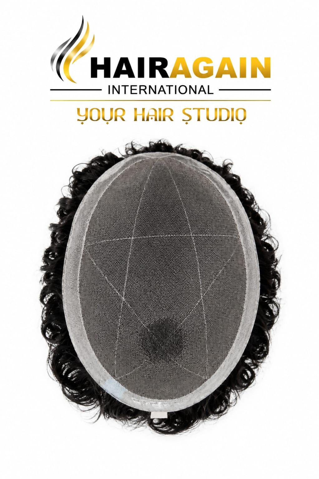 Korean Swiss Folded Hair Patch backside