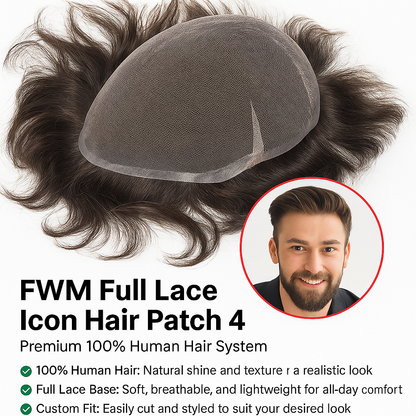 FWM Full Lace Icon Hair Patch 4