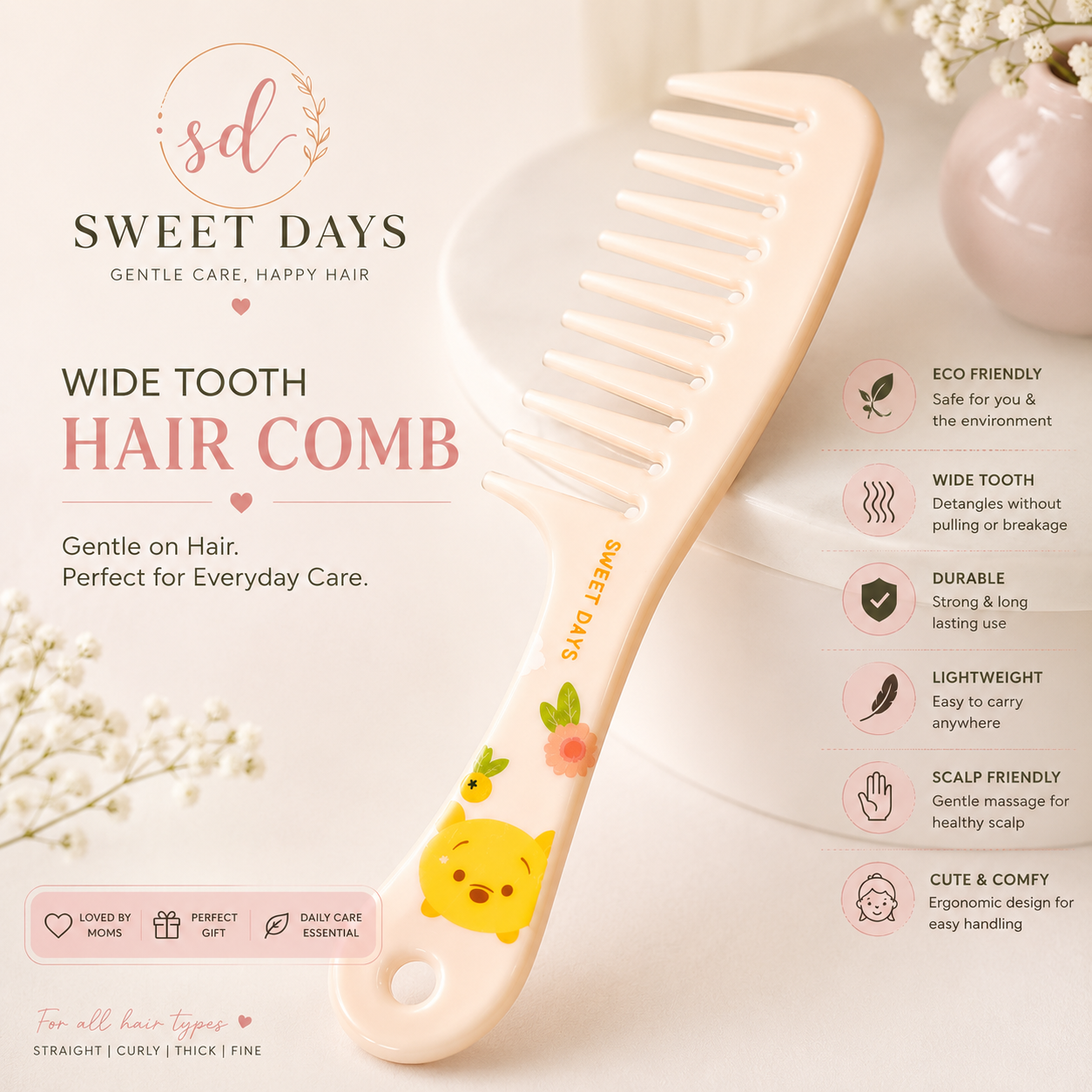 Wide Tooth Hair Comb